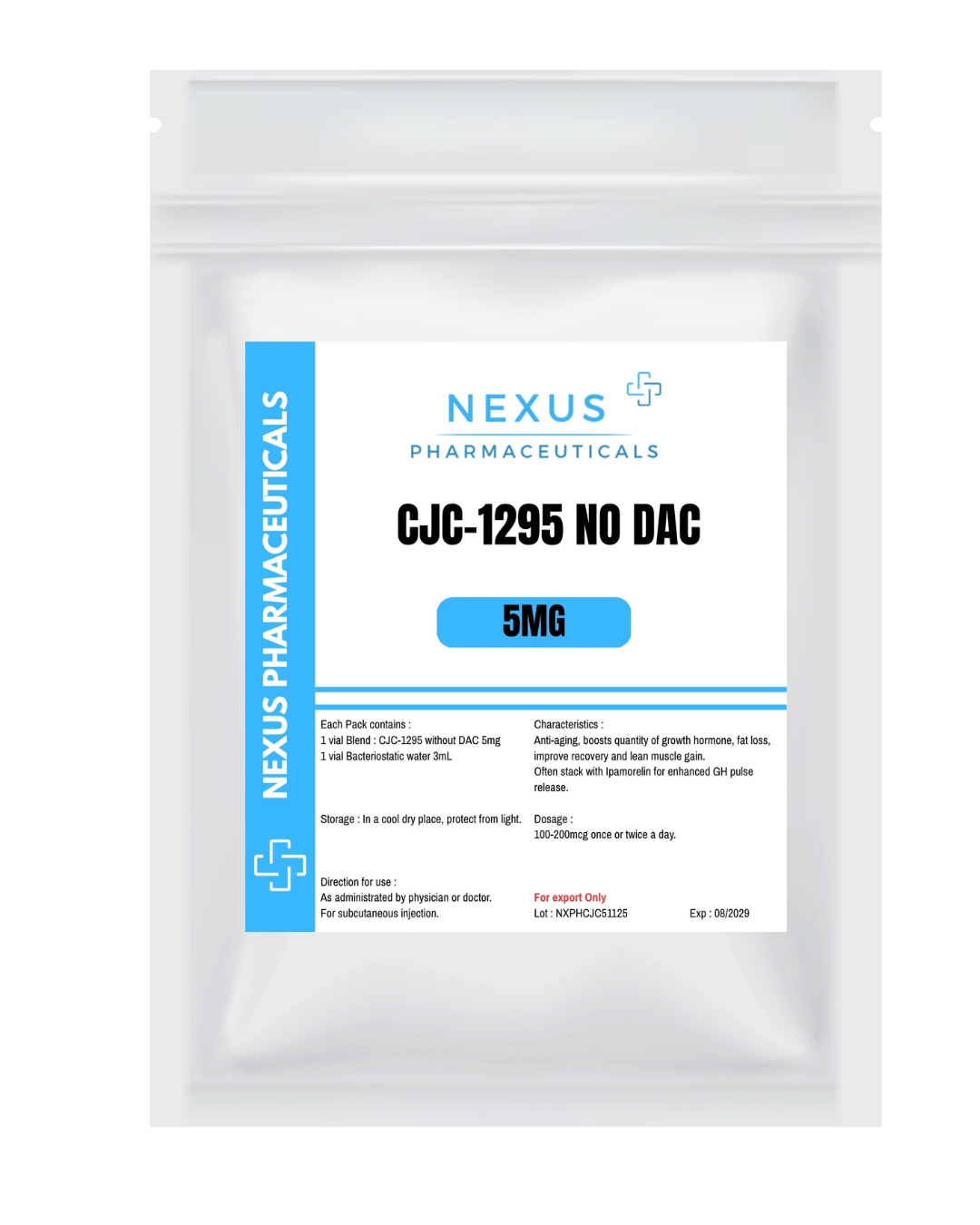 CJC-1295 No DAC + Ipamorelin Mix 10mg + Bac Water - Image 3