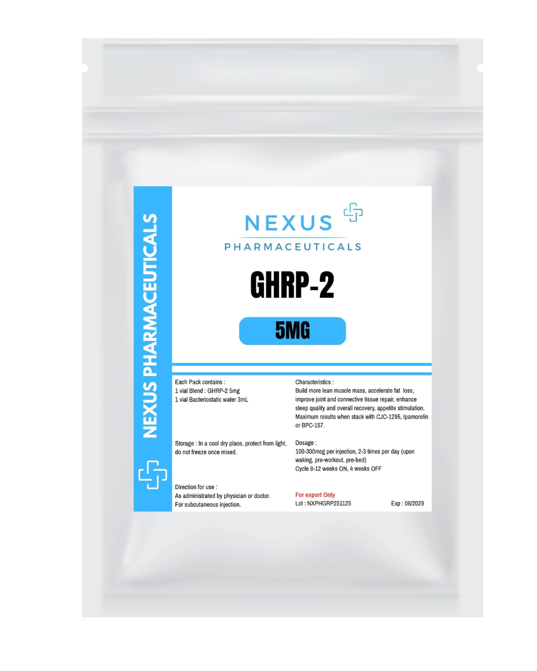 GHRP-2 5MG + Bac Water - Image 2